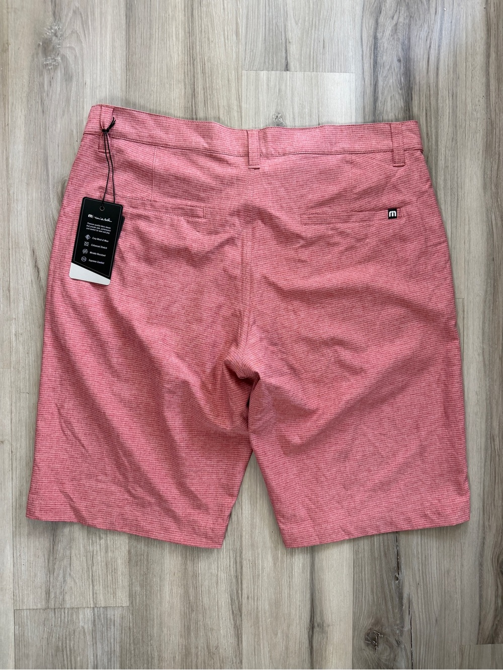 NWT Travis Mathew Sand Harbor Golf Casual Rose-Pink Shorts Size 34 - Picture 7 of 8